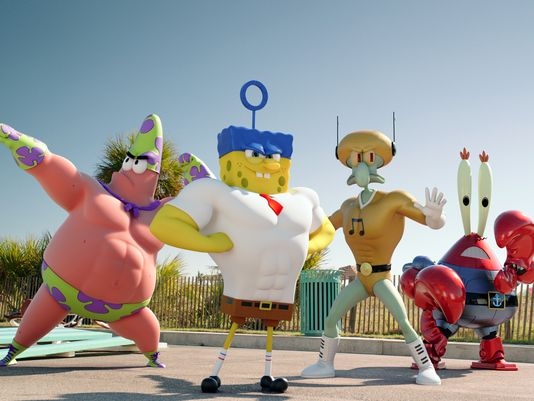 Bob Esponja e cia. saem da água em novo filme